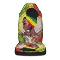 thumbnail image 3 of Black Queen African Seat Covers Cars, ​Car Truck SUV 2 Piec, 3 of 5