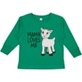 thumbnail image 3 of Inktastic Mama Loves Me- cute goat Boys or Girls Long Sleeve Toddler T-Shirt, 3 of 5