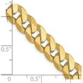 thumbnail image 4 of Avariah Diamonds Solid 14K Yellow Gold 8.2mm Flat Beveled Curb Chain - 20", 4 of 8
