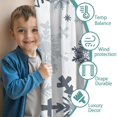 thumbnail image 3 of Blackout Kids Curtains,Blue Christmas Snowflake Pattern Childrens Insulated Curtains Set Of 2,Bedroom Essentials,Toddler Room Decor 52"x84", 3 of 5