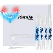 iSmile California Teeth Whitening Kit with LED Light, No Sensitivity, Professional RED & BLUE Technology, 35% Carbamide Peroxide Pens & Desensitizing Gel Pen, Sensitive Direct Tooth Whitener at Home