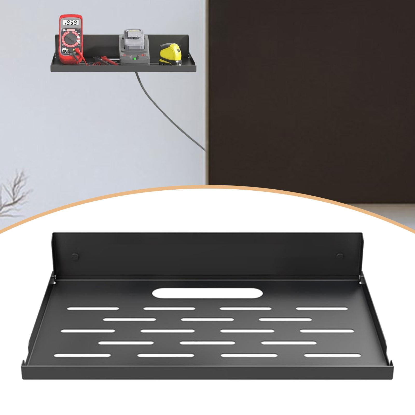 Axioma Floating Metal Wall Mount Shelf Router Shelf Modern Cable Management Router Rack