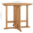 thumbnail image 6 of vidaXL Folding Patio Dining Table 35.4"x29.5" Solid Teak Wood, 6 of 8