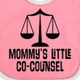 thumbnail image 4 of Inktastic Mommy Little Co Counsel Lawyer Boys or Girls Baby Bib, 4 of 4