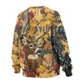 thumbnail image 4 of Garronmavis Camouflage Pullover for Women Oversized Camo Deer Crewneck Soft Daily Top Long Sleeve Pullover for Women, Size S, 4 of 6