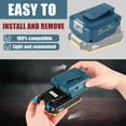 thumbnail image 4 of Battery Adapter for 14.4V-18V Battery Portable Fast Charging Battery Converter with LED Light and Dual USB Port, 4 of 9