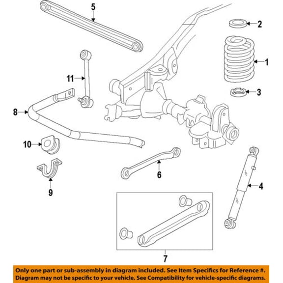 GM OEM Rear Suspension-Shock 84082044