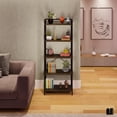 thumbnail image 2 of Librero industrial con 5 repisas para estudio sala o recámara de madera MDF estante alto de 160 cm para decoración librero para niños bookshelf booksh, 2 of 7