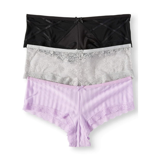 Secret Treasures Secret Treasures Women's cheeky panties, 3 pack