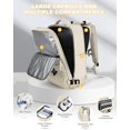 thumbnail image 4 of Mochila de viaje wepadre beige impermeable para mujer/hombre, 4 of 9