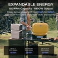 thumbnail image 3 of EF EcoFlow Power Station DELTA 3+ ,1024Wh LFP Battery/1 Hour Fast Charging, 2200W Output Solar Generator for Outdoor Camping,Home Use,RV, 3 of 12