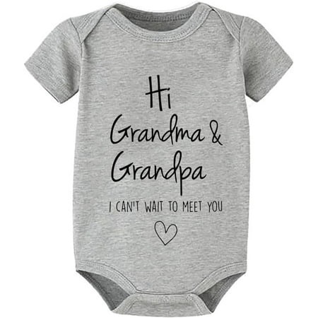 

Hi Daddy I Can t Wait To Meet You Pregnancy Announcement Baby Clothes Newborn Outfit Infant Romper