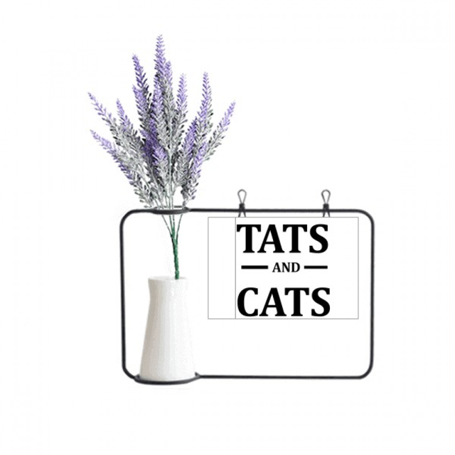 Tatuajes de animales de dibujos animados patron protector Tarjeta de jarrón de lavanda artificial