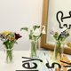 thumbnail image 3 of Decoración floral de vidrio hecha a mano con tallo, miniplantas florales sopladas a mano, figura decorativa para el hogar, sala de estar, oficina, mesa, florero., 3 of 8
