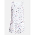 thumbnail image 5 of Fourth of July Women's Pointelle Top and Shorts Pajama Set from Way to Celebrate, 2-Piece, Sizes XS-3X, 5 of 5