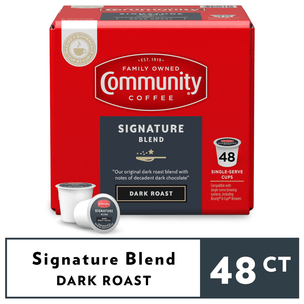 Community Coffee Signature Blend Pods for Keurig Kcups 48 Count