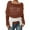 Brown#9527, variant on BOOMNY Womens Sweaters Long Sleeve Cropped Sweaters for Women Shawl Wrap Design Fashion Hallow Out Warm Knit Pullover Trendy Tops 2025 Fall Winter Knitwear
