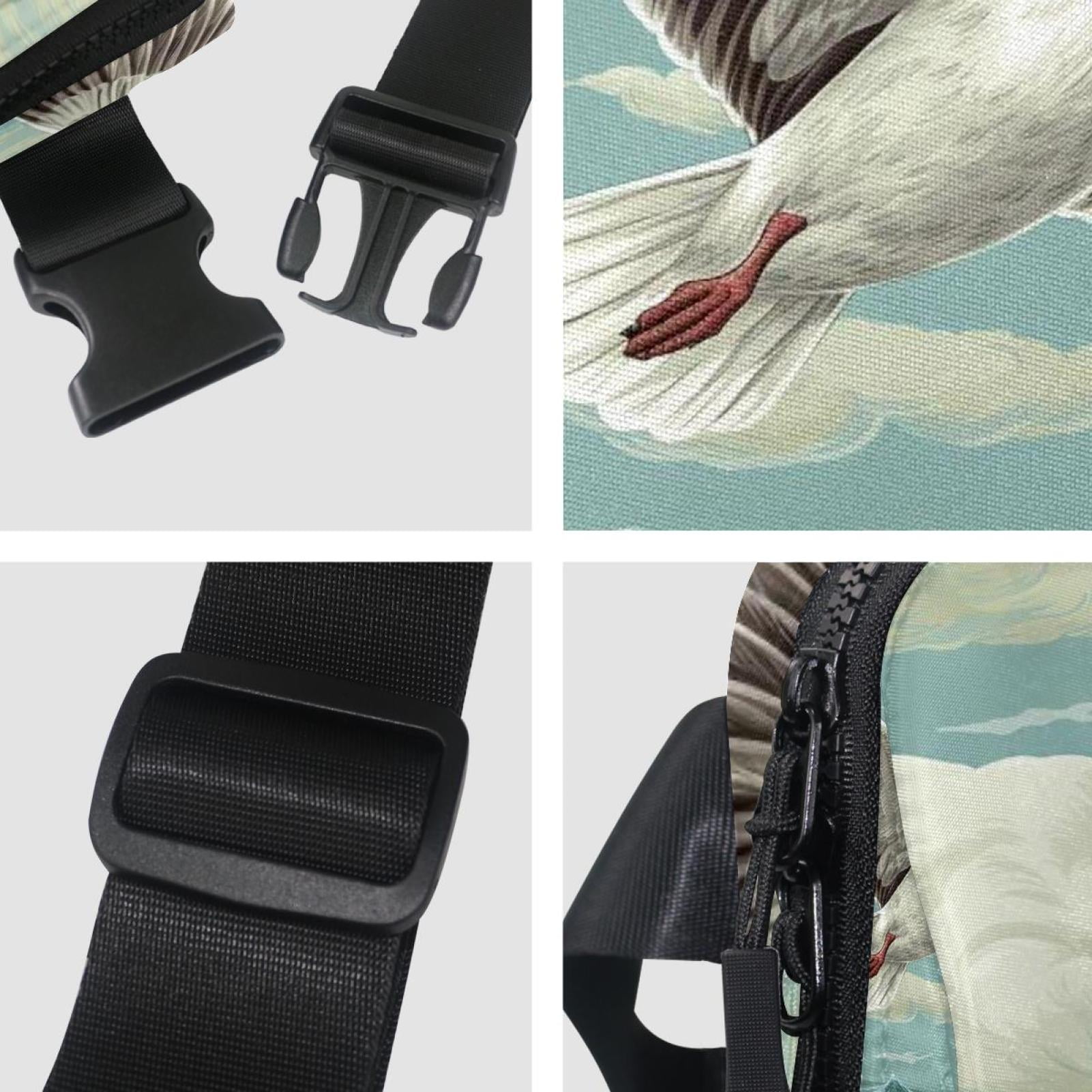 Seagull Cross Body Bag Waist Packs Fanny Pack Lightweight Adjustable Extension Strap Unisex