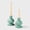 Green, variant on Mela Artisans Sculpted Aluminum White Candlesticks, Set of 2