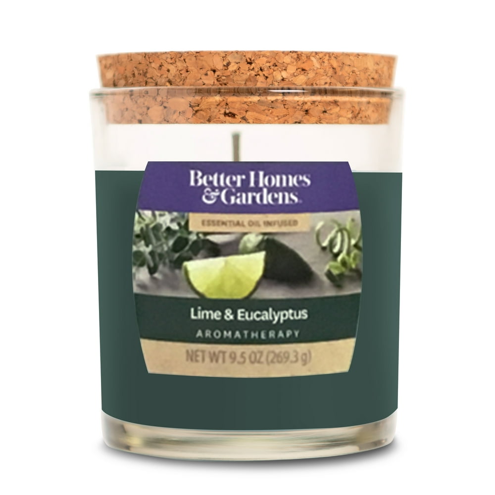 Better Homes & Garden Lime & Eucalyptus Aromatherapy 9.5oz Jar Candle