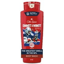 Old Spice NFL Collection Body Wash for Men, Emmitt 2 Winitt Birch Water & Broken Tackles Scent, 24 oz