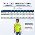 thumbnail image 3 of Crown Craze® High Visibility Work T-Shirts Men's Performance Tee Shirts (Safety Neon Mix Pack 2, M), 3 of 9