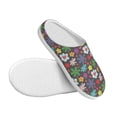 thumbnail image 3 of Yiaed Daisies Flowers Print Slippers Fuzzy Warm Cozy Slippers Non Slip House Slippers For Indoor Outdoor Slippers House Slippers-8, 3 of 7