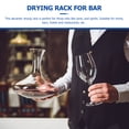 thumbnail image 6 of Oraceous Removable Wooden Base Wine Decanter Bottle Wine Countertop Dryer Holder Wine Drying Rack for Home Bar (Wooden Base), 6 of 10