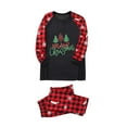 thumbnail image 5 of Odeerbi Matching Family Christmas Pajamas Sets Plaid Sleepwear Parent-Child Xmas Patchwork Plaid Printed Homewear Suits Round Neck 2025 Long Sleeve Two-piece Jammies Sets Loungewear for Mom, 5 of 7