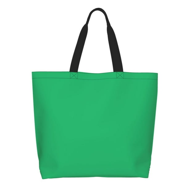 Fotbe Forestgreen Bolsa Tote Estética de Lona con Estampado para Mujer - Bolsa Reutilizable de Hombro Casual para Vacaciones, Compras, Trabajo y Gimnasio