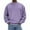 Purple, variant on hoksml Men's Solid Color Corduroy Sweatshirt Fashion Long Sleeve Crewneck Pullover Top for Casual Fall Winter Wear