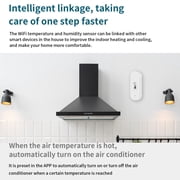 Smart Mini WiFi Bluetooth Temperature and Humidity Sensor Indoor Wireless Sensor with App Control