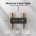thumbnail image 6 of MountLiving Tilting TV Wall Mount for 26"-65" TVs,Max 400x400mm VESA,Holds up to 99lbs,up to 8.5°Tilting,16'' Wood Stud, 6 of 8