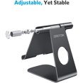 thumbnail image 3 of Support de Tablette Réglable, CPDD T1 Support iPad, Dock de Tablette en Aluminium Compatible avec iPad Air 4/Mini, Nouvel iPad 10.2/9.7, iPad Pro 11/12.9, Samsung, Nintendo et Plus, Noir Noir, 3 of 9