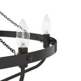thumbnail image 4 of Hunter - Merlin 7-light Noble Bronze, Large Chandelier, Dimmable, Industrial Style, Empire Shaped, for Bedrooms, Dining, Living Rooms - 19798, 4 of 7