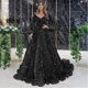thumbnail image 1 of Vestido de noche de lujo con cuentas de industria pesada dorada, vestido de reina de temperamento sexy de alta sociedad, 1 of 6