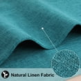 thumbnail image 2 of decorUhome Placemats Set of 6 - Cotton Linen Blend Washable Heat Resistant Dining Table Mats, Teal, 13" x 19", 2 of 8