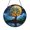 Acrylic 3.5 Inch, variant on Celestial Tree Starry Sky Landscape Stained Glass Style Window Hanging Suncatcher, Fantasy Forest Decorative Glass Panel Art Ornament for Home