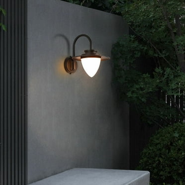 Miumaeov 11.8" x 9.4" Outdoor Wall Lamp Waterproof Courtyard Outdoor Balcony Entrance Yard Terrace Wall Lighting IP54