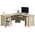 thumbnail image 5 of UrbanPro Traditional Engineered Wood L-Shaped Desk in Chalk Oak, 5 of 12