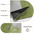 thumbnail image 6 of Sage Green Abstract 2'x6' Runner Rugs for Hallway Kitchen Bedside Non Slip Washable, Grey Geometric Oil Painting Vintage Entryway Rug Runners with Rubber Backing, Long Carpet Runner for Laundry Room, 6 of 8