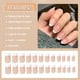 thumbnail image 3 of 24 Uñas Postizas Desnudas Vhermosa Francesas Cortas con Patrones, 3 of 5