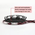 thumbnail image 5 of Red and Black Checkered Christmas Snowflake Pattern Hair Brush,Girls Detangling Hair Brush,Glide Through Tangles with Ease for Wet & Dry Hair,8.8"X2.8", 5 of 7