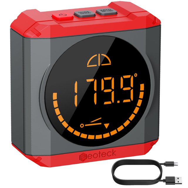 Buscador de ángulos digital Neoteck con base magnética IP54 a prueba de agua