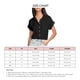 thumbnail image 5 of Blusa con botones para mujer, moda con cuello en V, informal, suelta, manga corta, Top de verano para mujer, negro, M, 5 of 6