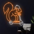 thumbnail image 3 of Handmadetneonsign Squirrel Neon Sign, Squirrel Glasses Neon Light, Chipmunk Led Light,Chipmunk Sign, 3 of 5
