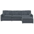 thumbnail image 5 of vidaXL Modular Sofa Dark grey Velvet (100% polyester) Oversized Modular, 5 of 6