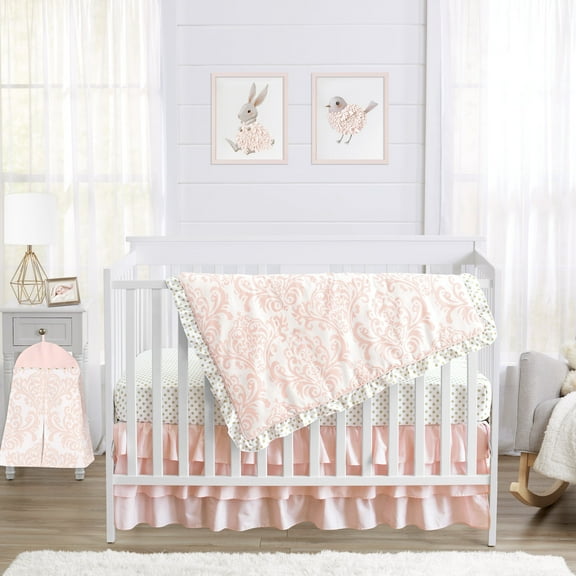 Sweet Jojo Designs Amelia Pink 4 Piece Crib Bedding Set