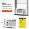 thumbnail image 6 of ROVSUN 6000 BTU 250 Sq Ft Window Air Conditioner, White, 6 of 7