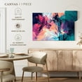 thumbnail image 5 of Elephant Stock Pink And Blue Abstract Wall Art - Horizontal Canvas Wall Art - Living Room Wall Decor - Abstract Canvas - Teal And Turquoise Decor - 24" x 16", 5 of 8